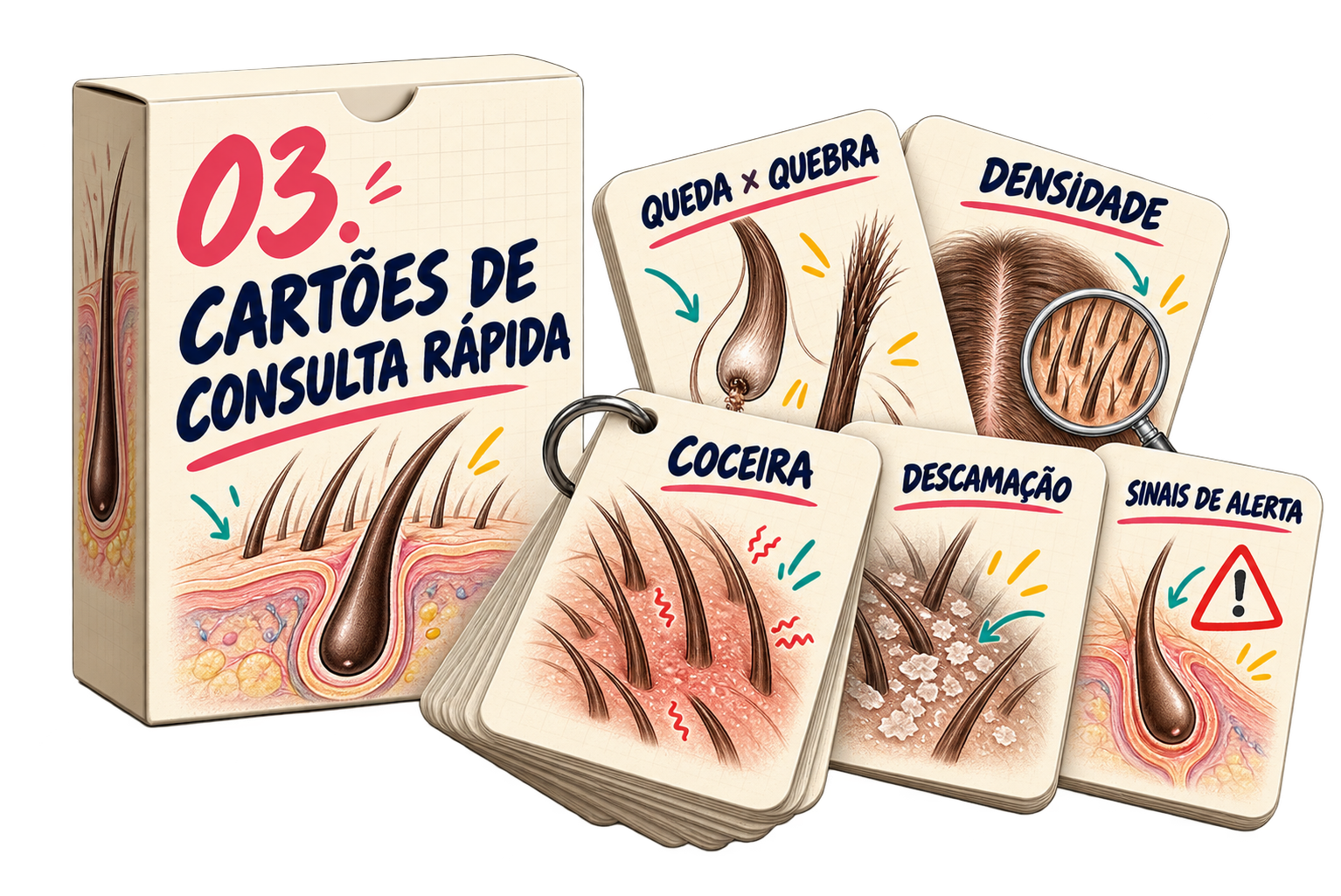 Mockup do Bônus 3 — Cartões de Consulta Rápida