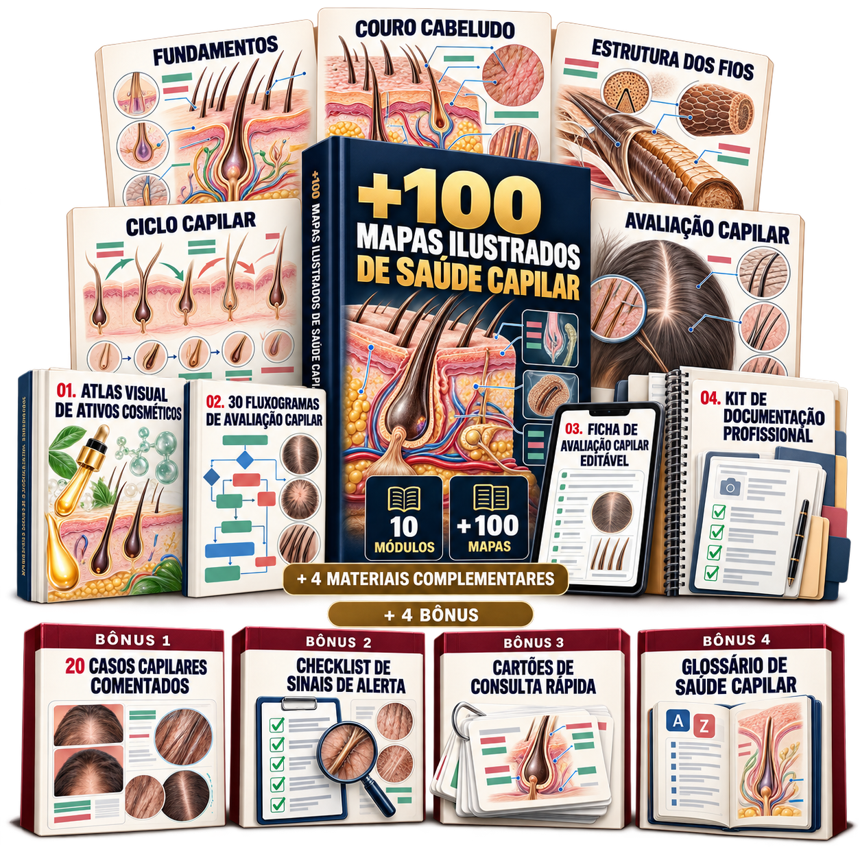 Kit do Plano Profissional: biblioteca de mapas, materiais complementares e bônus